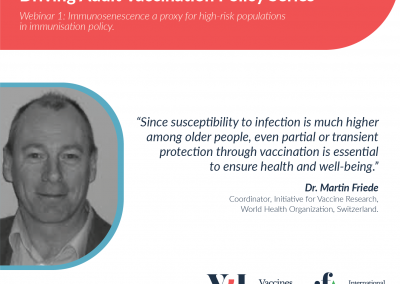 Speaker Dr. Martin Friede Message