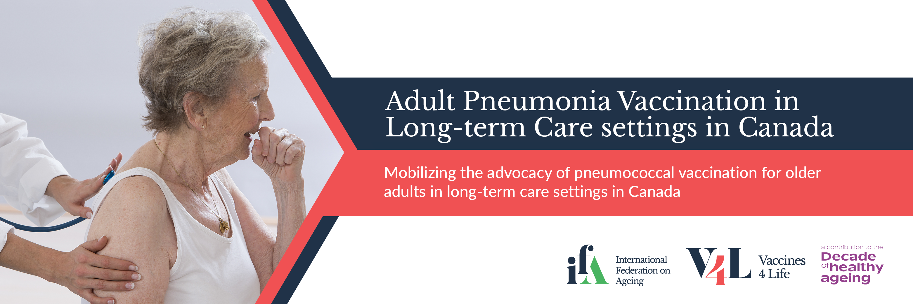 Pneumonia Vaccination in LTC settings in Canada Banner